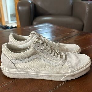 Vans 8.5 women’s old skool beige color